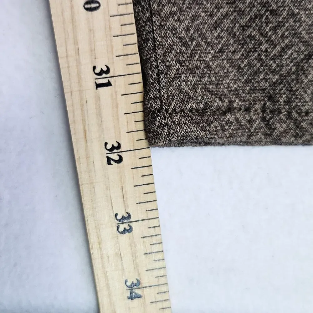 AG Jamison Herringbone Trouser Mens 31x32 Skinny Chino Brown Adriano Goldschmied